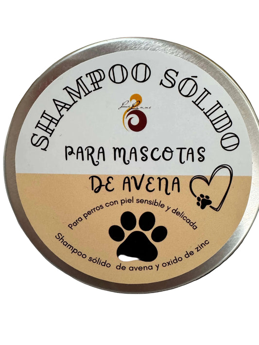 Shampoo sólido de avena para mascotas - limpieza suave para piel sensible