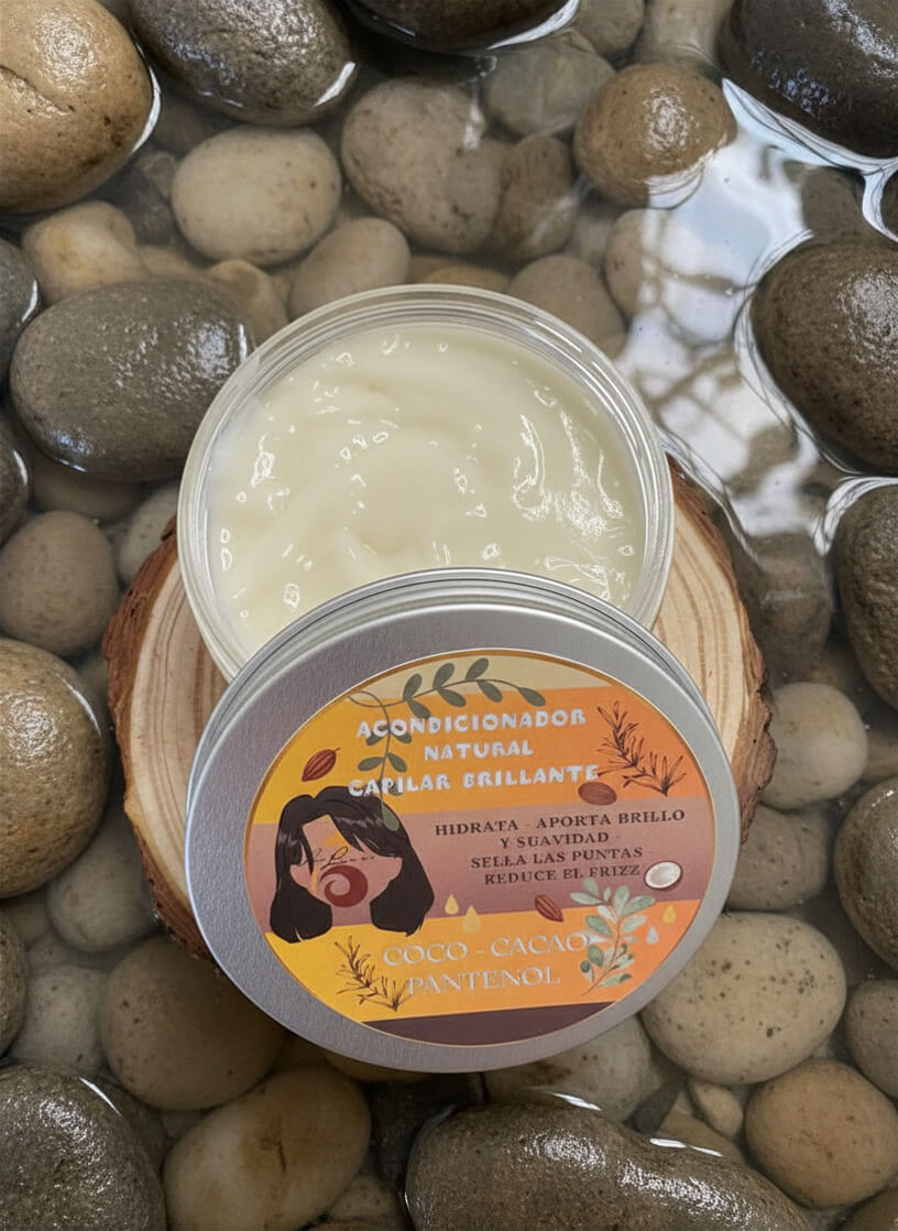 Acondicionador Natural de Coco y Cacao con Pantenol