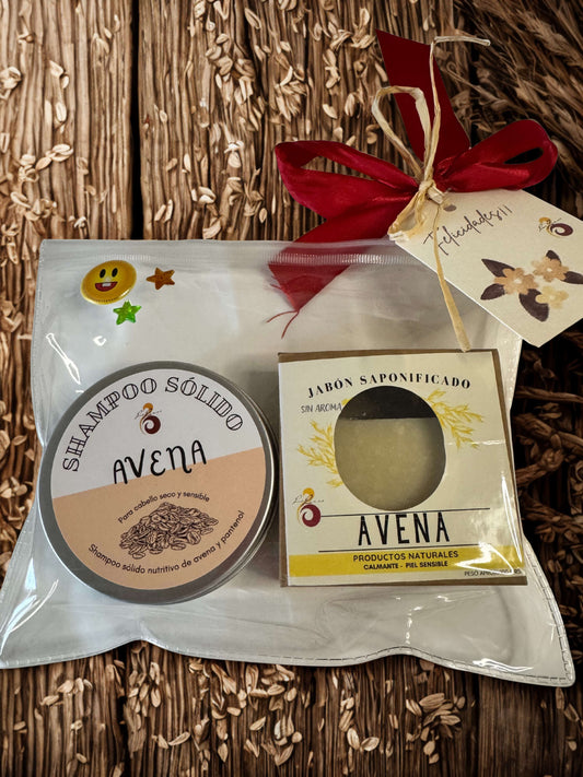 PACK REGALO SHAMPOO SOLIDO Y JABON DE AVENA