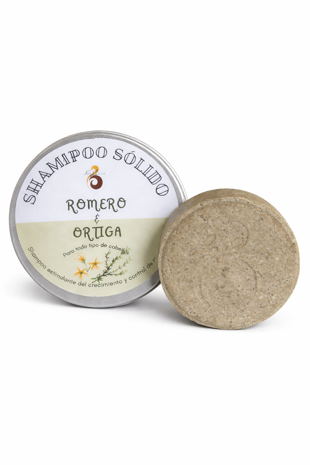 Shampoo sólido de romero y ortiga . fortalece y estimula el crecimiento del cabello
