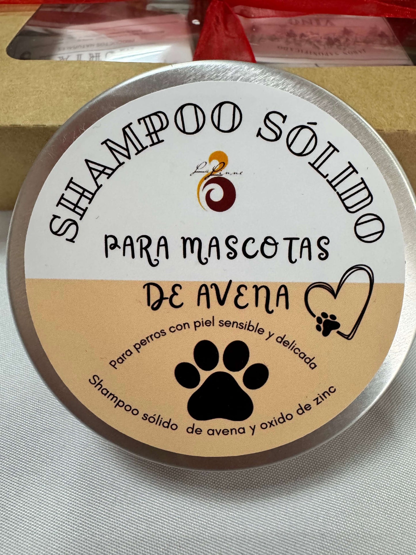 Shampoo sólido de avena para mascotas - limpieza suave para piel sensible