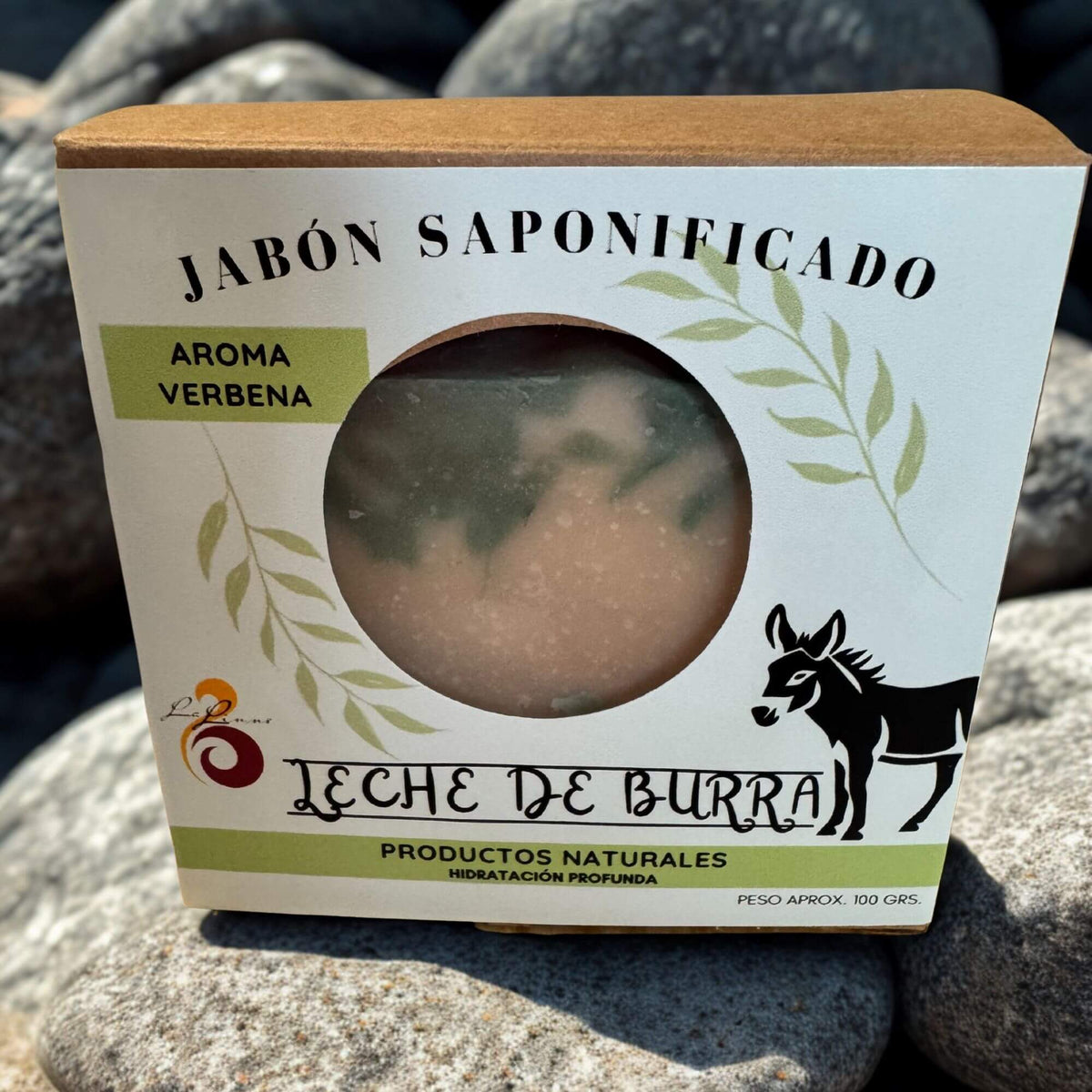 Jabón de leche de burra aroma verbena