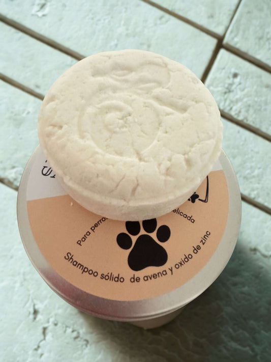 Shampoo sólido de avena para mascotas - limpieza suave para piel sensible